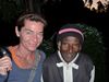 Caro mit unserem Gastwirt "Uncle Martin"